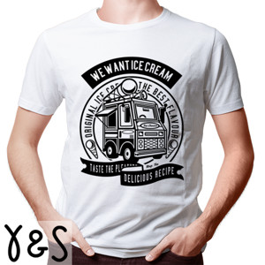 Kaos Y&S Ice Cream Truck Graphic Tee