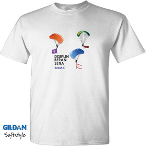 Kaos Skydiver Scout.ID Disiplin Berani Setia