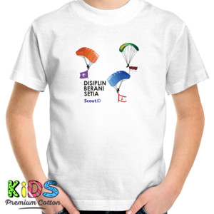 Kaos Skydiver Scout.ID Disiplin Berani Setia