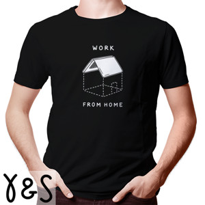 Kaos Clothudio - Work From Home Tees (Black)