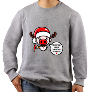 Jaket Sweater Christmas Reindeer