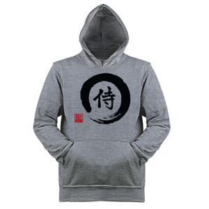 Jaket Hoodie Samurai Red white