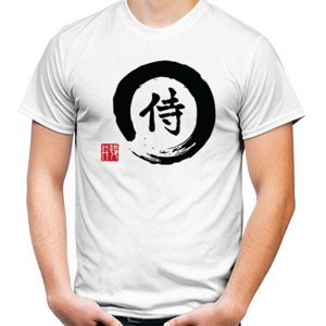 Kaos Samurai Red white