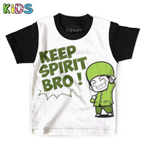 Kaos Anak Full-Print KEEP SPIRIT BRO FULL PRINT