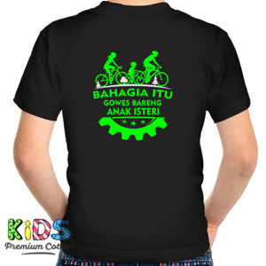 Kaos Kaos Sepeda Bahagia Itu Gowes (Design Belakang)