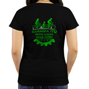Kaos Kaos Sepeda Bahagia Itu Gowes (Design Belakang)