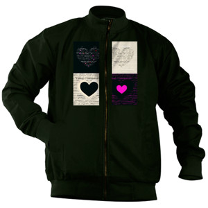 Jaket Bomber Kaos Tema Love