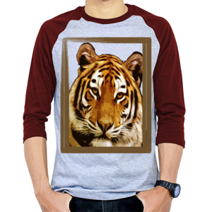 Kaos Raglan Tiger