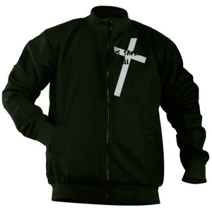Jaket Bomber JESUS SAVES YOU ALL