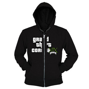 Hoodie Zipper Kaos Grand Theft Corona (CLPRD05) 