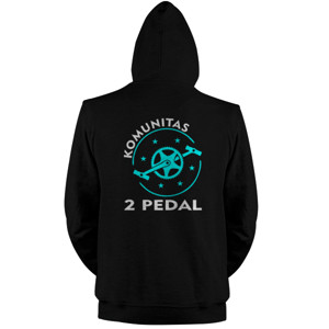 Jaket Hoodie Kaos Sepeda Komunitas Dua Pedal ( Design Belakang)