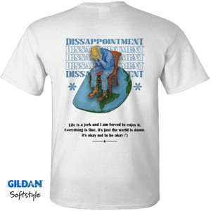 Kaos Kaos Streetwear Dissappointmen varian putih