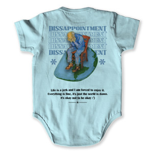 Baby Jumper Kaos Streetwear Dissappointmen varian putih