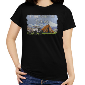 Kaos Kaos Cewe Keren Tema Adventure,Camping,Naik Gunung