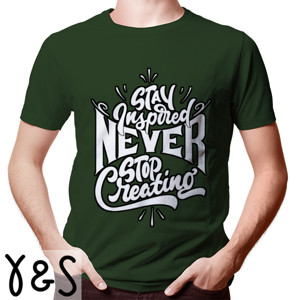Kaos Stay Inspired Never Stop Creating