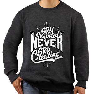 Jaket Sweater Stay Inspired Never Stop Creating