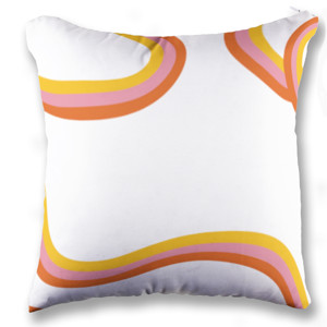 Bantal Square swirly pillow 
