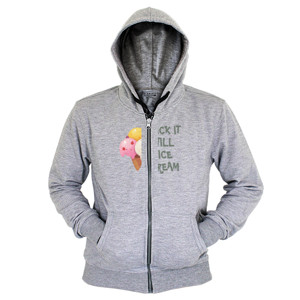 Hoodie Zipper Ice Cream
