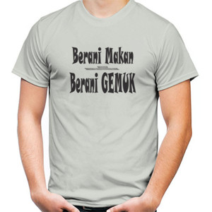 Kaos GEMUK LUCU BEARNI MAKAN