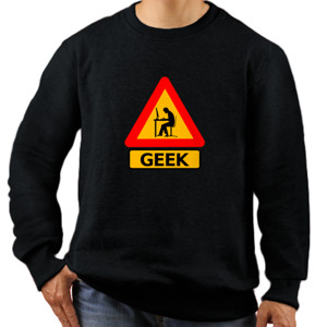 Jaket Sweater Caution GEEK