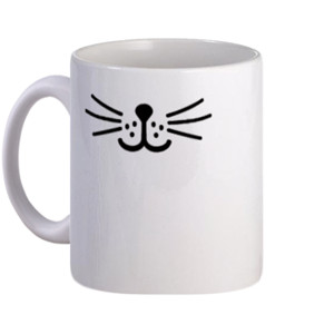 Mug Gelas Mug Wajah Kucing Lucu - Cat Cute Face 