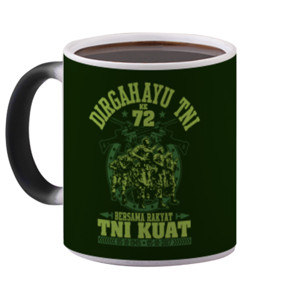 Mug Bunglon Dirgahayu TNI ke 72, bersama rakyat TNI kuat