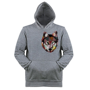 Jaket Hoodie mata srigala