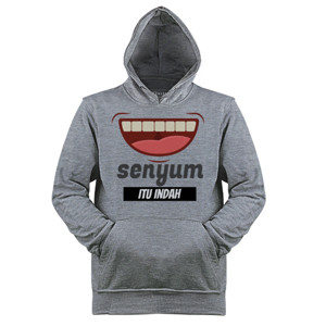 Jaket Hoodie senyum itu indah