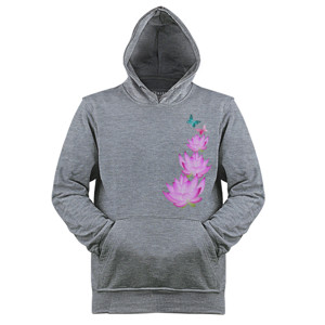 Jaket Hoodie LOTUS AND  BUTTERFLY