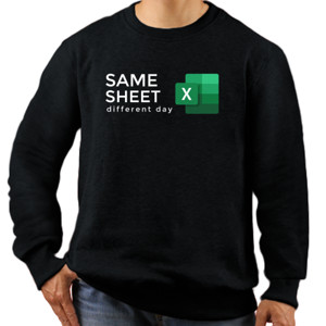 Jaket Sweater ms excel same sheet