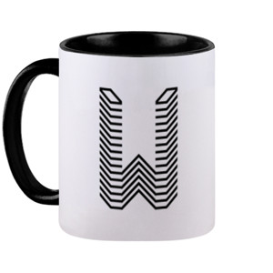 Mug Logo huruf W gamer