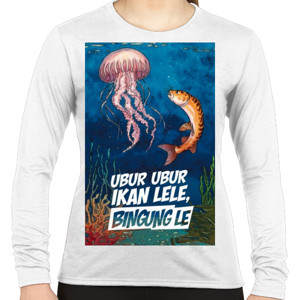 Kaos kaos katun lengan panjang