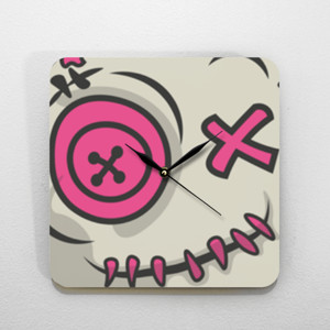 Jam Dinding Jam Dinding Kayu Persegi Voodoo Token