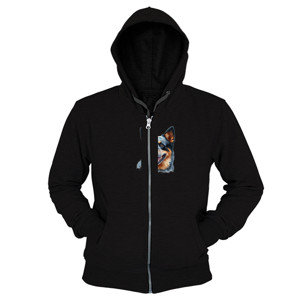 Hoodie Zipper Kaos Gambar Anjing 126