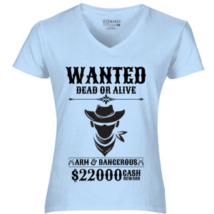 Kaos WANTED DEAD OR ALIVE Keren