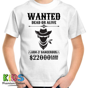 Kaos WANTED DEAD OR ALIVE Keren
