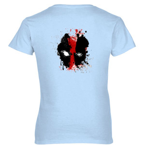 Kaos Dead Pool Artwork Depan Belakang