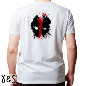 Kaos Dead Pool Artwork Depan Belakang
