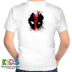 Kaos Dead Pool Artwork Depan Belakang