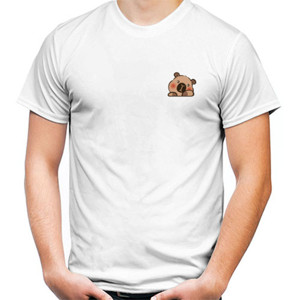 Kaos Kaos vektor hewan lucu desain Kapibara