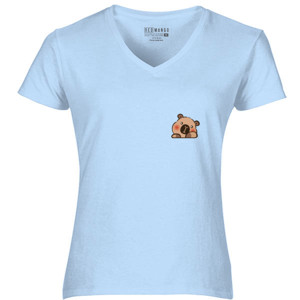 Kaos Kaos vektor hewan lucu desain Kapibara