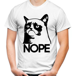 Kaos Grumpy Cat Nope g637s