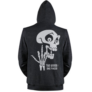 Jaket Hoodie TWO WORDS ONE FINGER 2