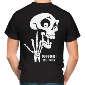 Kaos TWO WORDS ONE FINGER 2