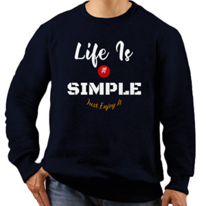 Jaket Sweater Life is Simple