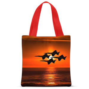 Tas Tote Fullprint Jet Fighter