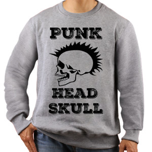 Jaket Sweater Kaos Custom Punk Head Skull - Customic47