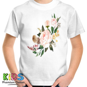 Kaos flowery rose pink