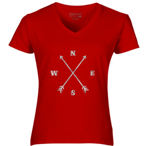 Kaos Hipster Crossed Arrows - Compass (NSEW)