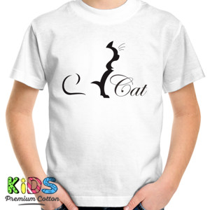Kaos DISTRO SILHOUETE CAT